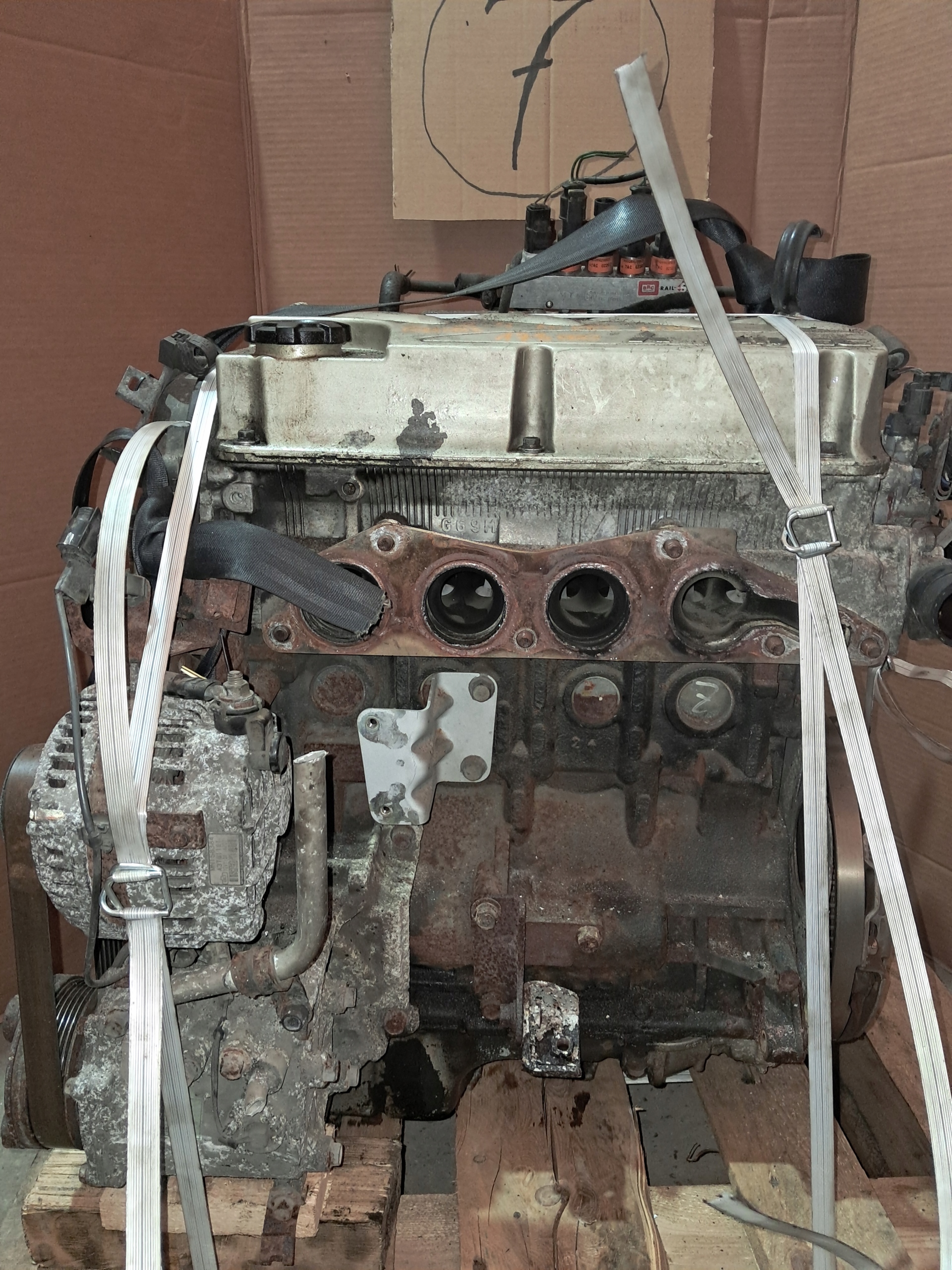 engine 2.4 MIVEC 4G69 complete MITSUBISHI GRANDIS PEWNIAK FILM Z PRACY
