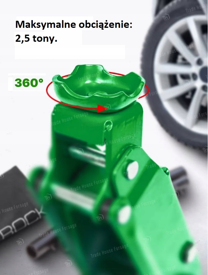 PODNOŚNIK NISKOPROFILOWY ŻABA HYDRAULICZNY LEWAREK ŻABA 2,5T Maksymalna wysokość podnoszenia 390 mm