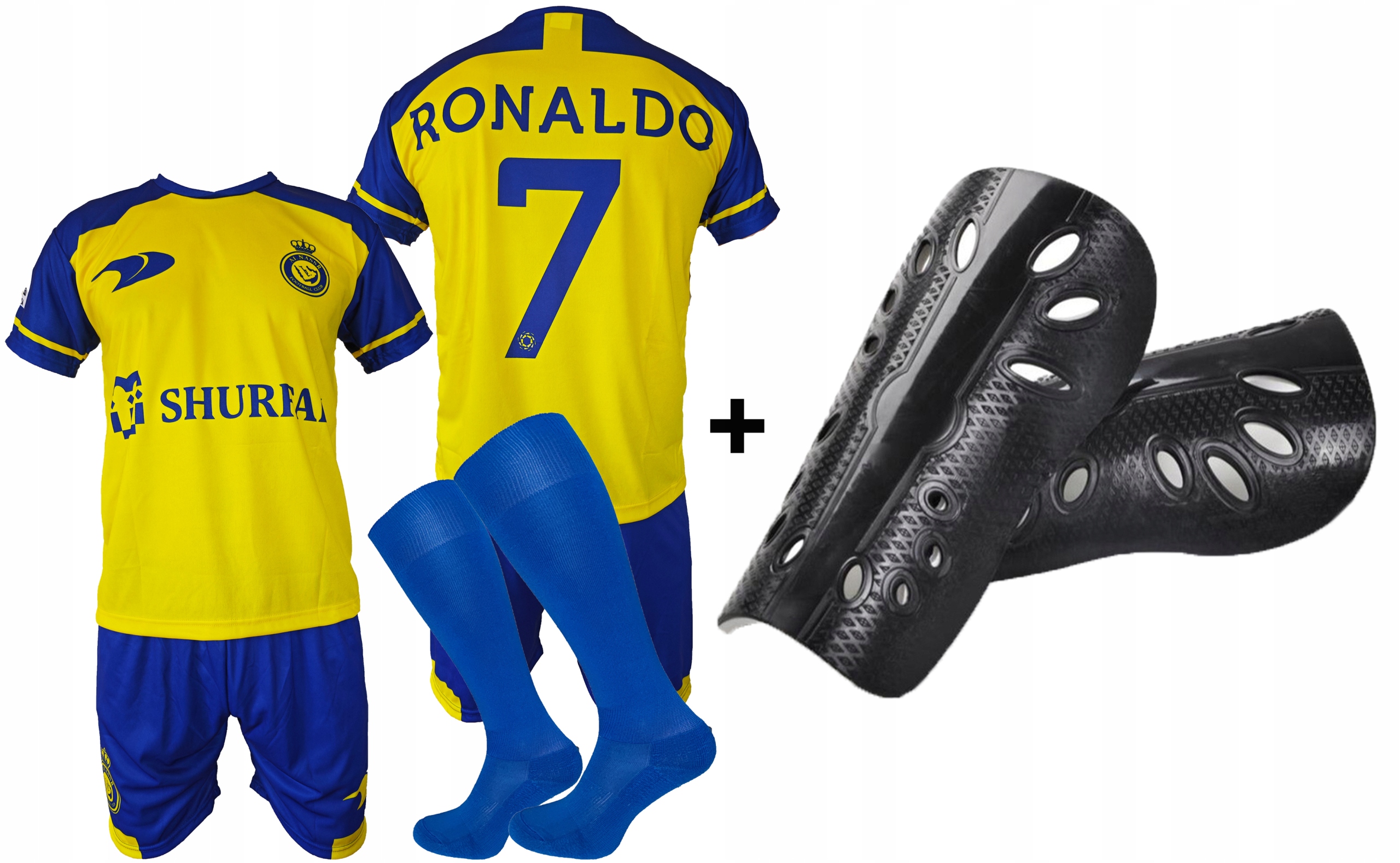 

Ronaldo komplet strój piłkarski Al Nassr r 152