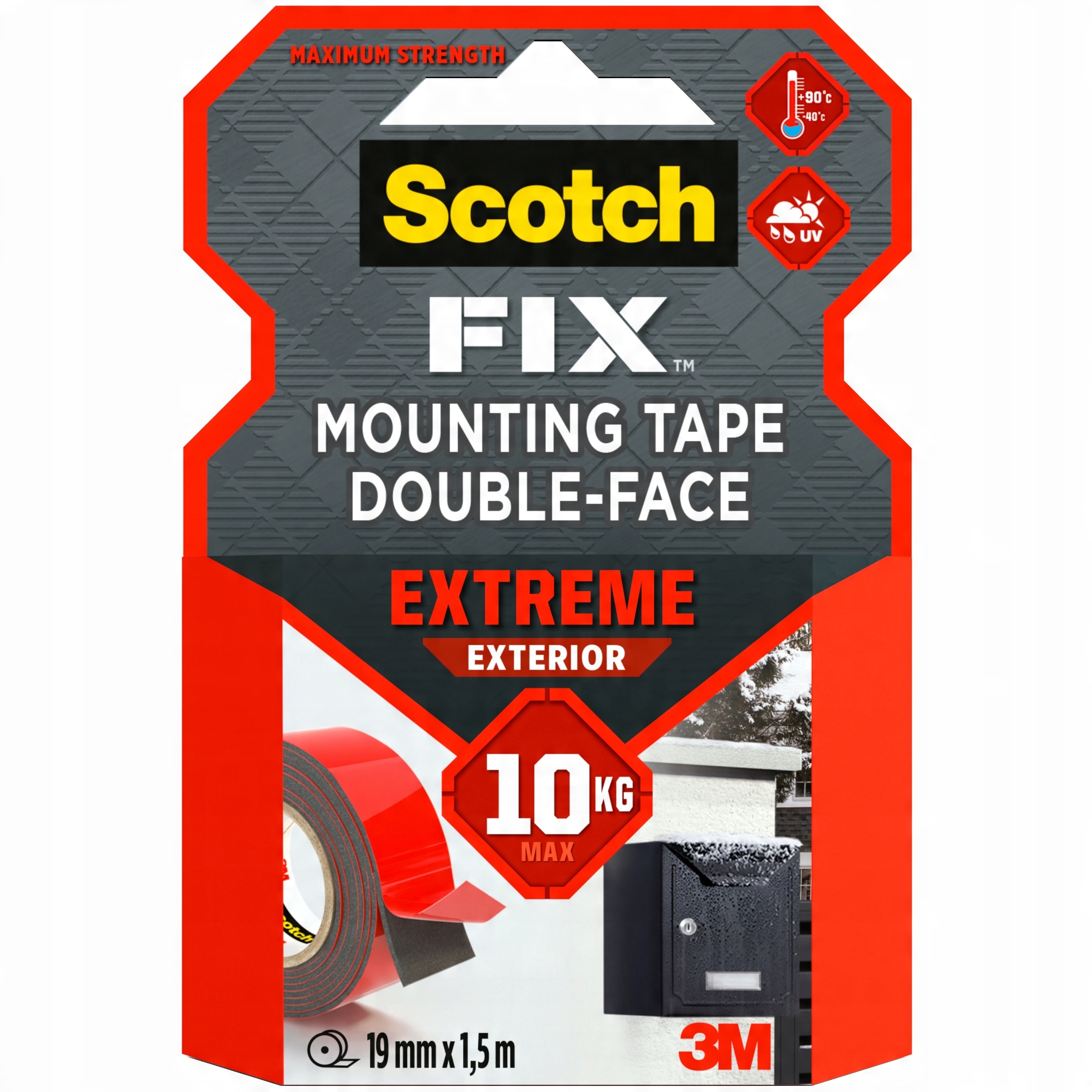 

Tasma Montazowa Scotch Extreme 19 mm X 1,5 m 10 kg