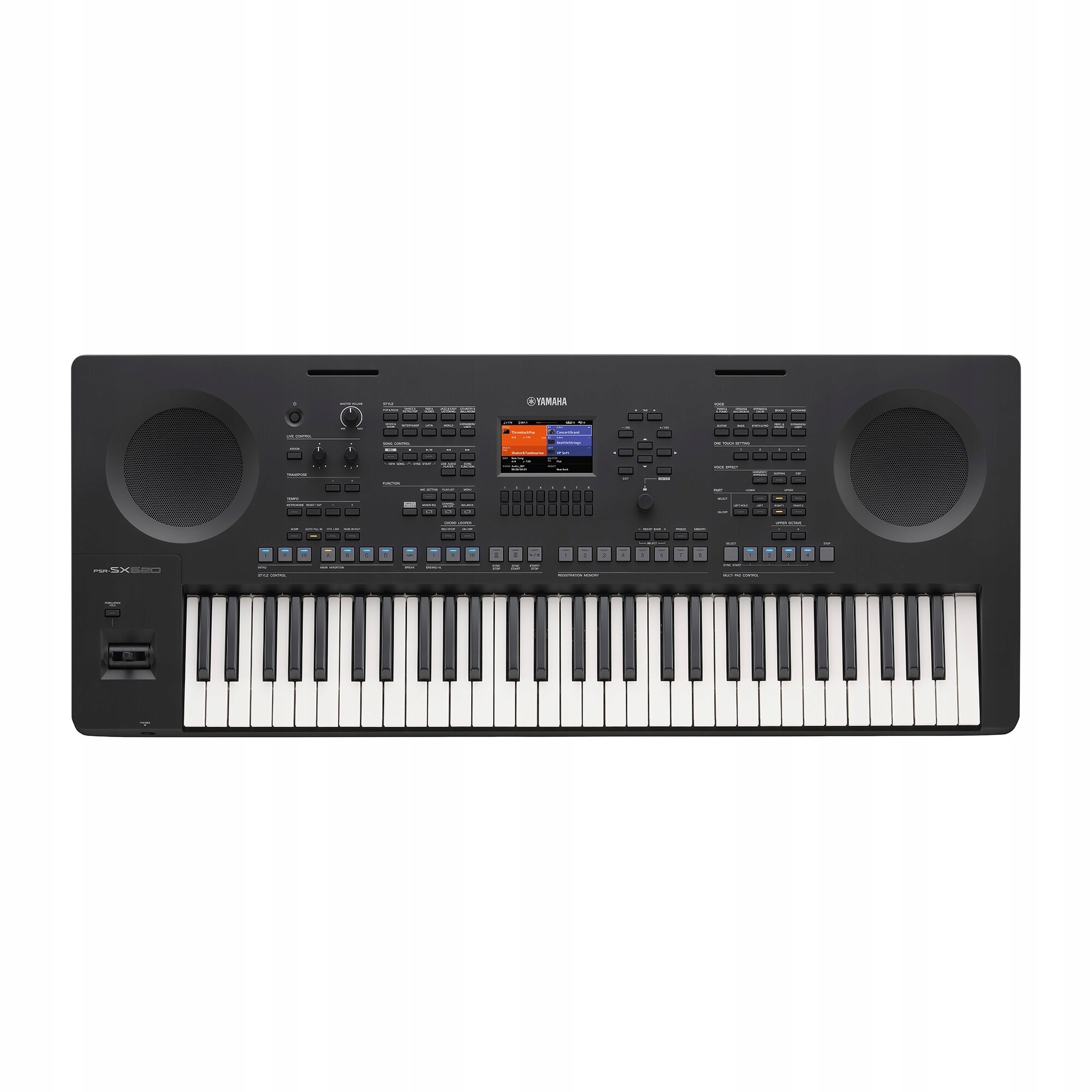 Yamaha PSR-SX620 Aranžér Klávesy 61 kláves Bluetooth Chord Looper