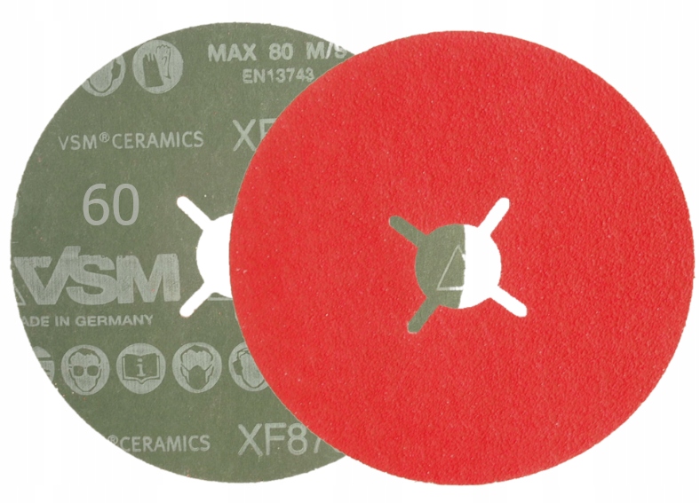 DYSK FIBROWY FIBRA 125mm CERAMICZNY VSM XF870 P60