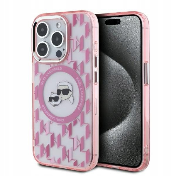 Karl Lagerfeld KLHMP15XHMCKMHP iPhone 15 Pro Max 6.7" różowy/pink