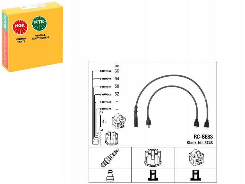 Ngk Zapalovací Kabely ZEF913 B762 986356762 3A001