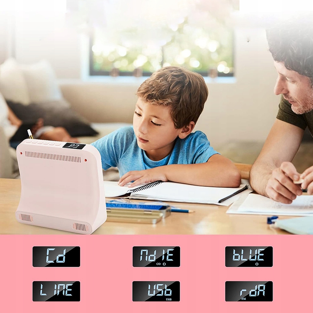 ODTWARZACZ CD PLAYER PRZENOŚNY GŁOŚNIK BT 5.0 Rodzaj jednopłytowy