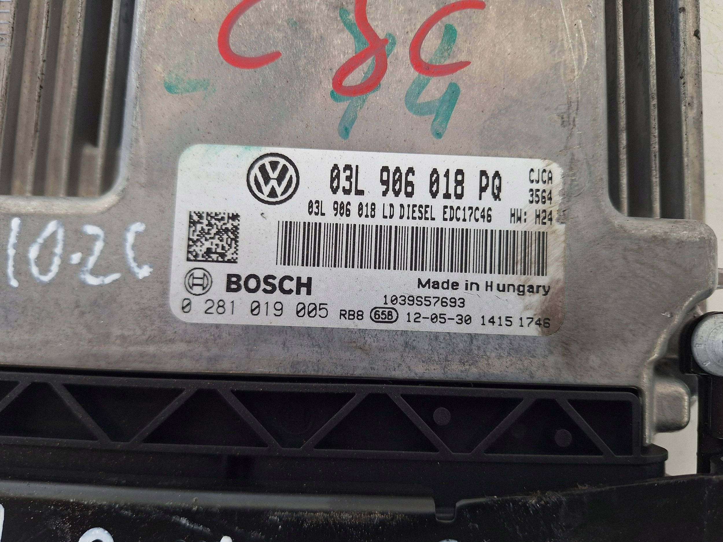 SEAT computer control unit of the engine 03L906018PQ BOSCH 0281019005