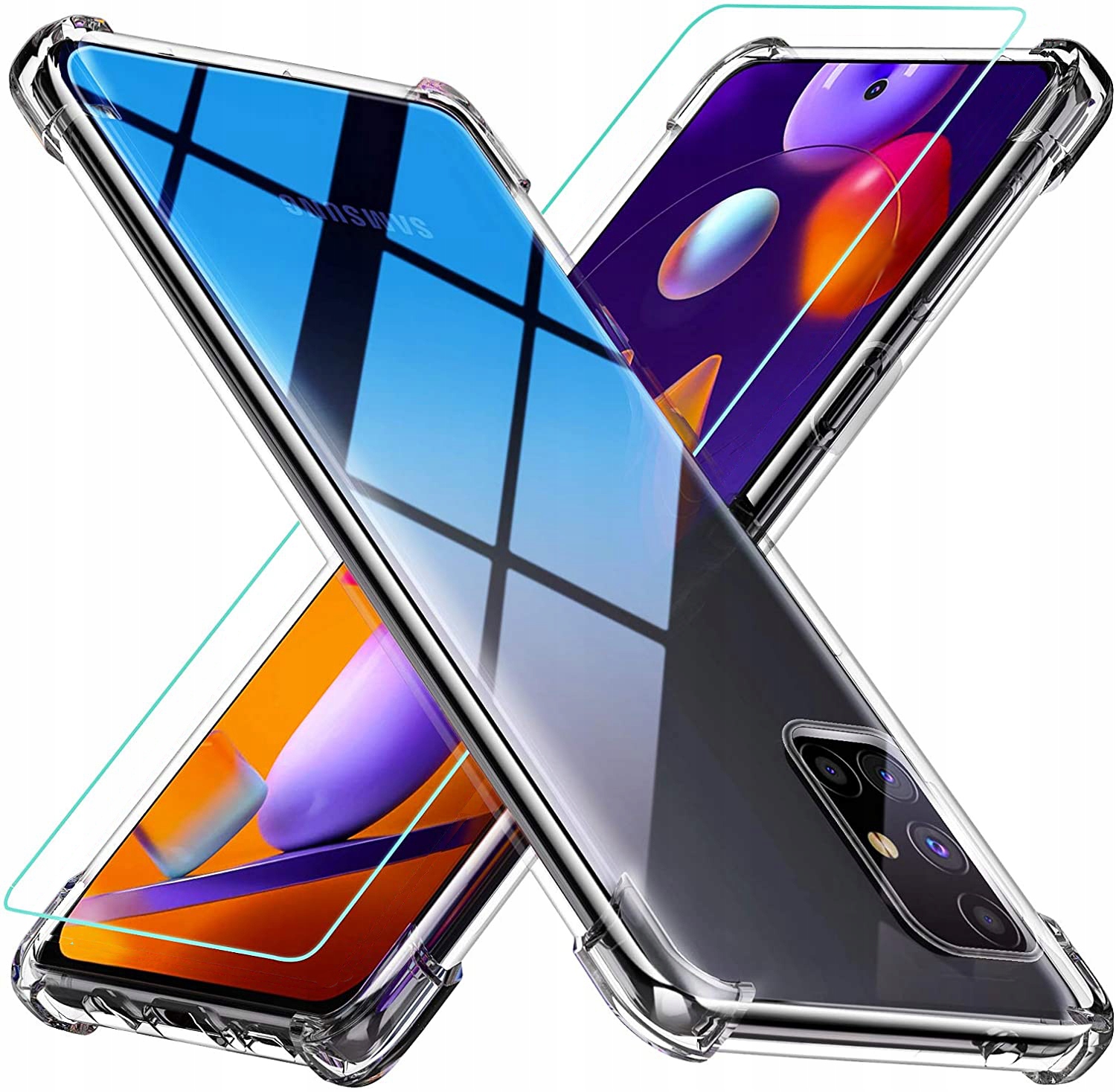 

Etui Hybrid Clear + Szkło do Samsung Galaxy M51