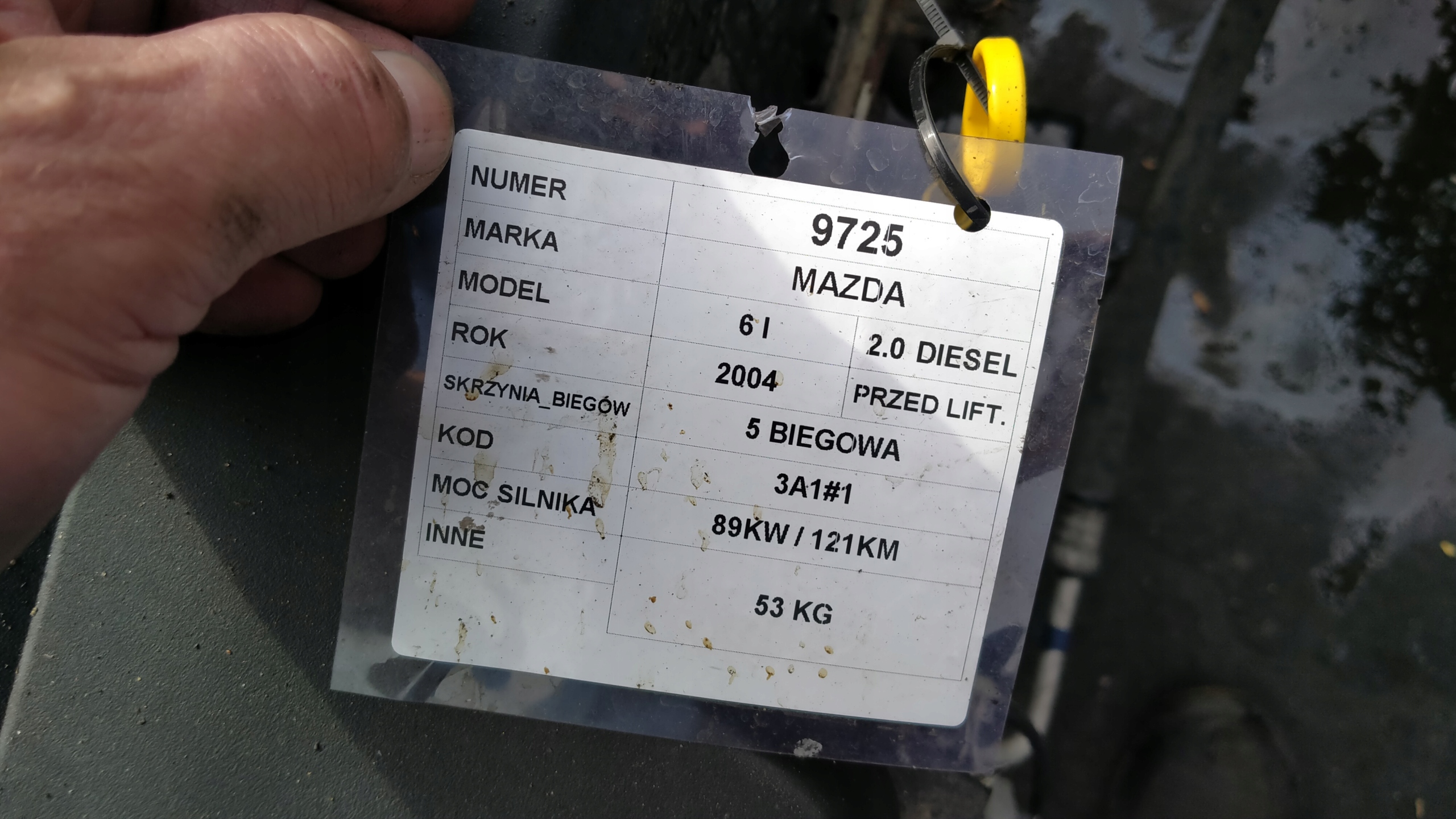 Mazda 6 - 2,0 diesel Getriebe 3A1#1