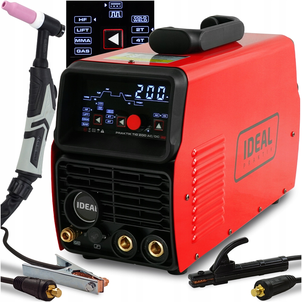 Spawarka Tig Ac/dc Praktik Tig 200 Led Ideal