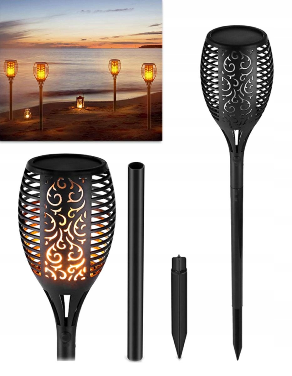 2 szt. LAMPA SOLARNA LED POCHODNIA 50cm Marka inna