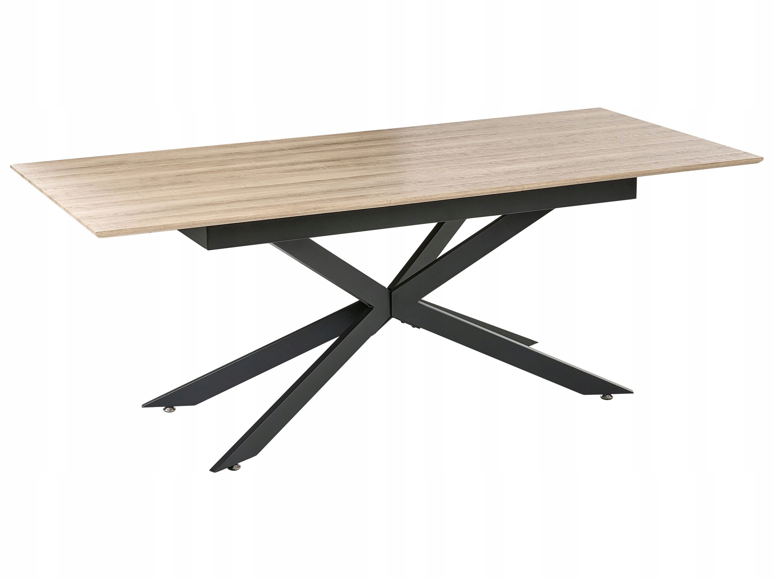Rozkładany stół do jadalni 160/200 x 90 cm blat Mdf jasnobrązowy