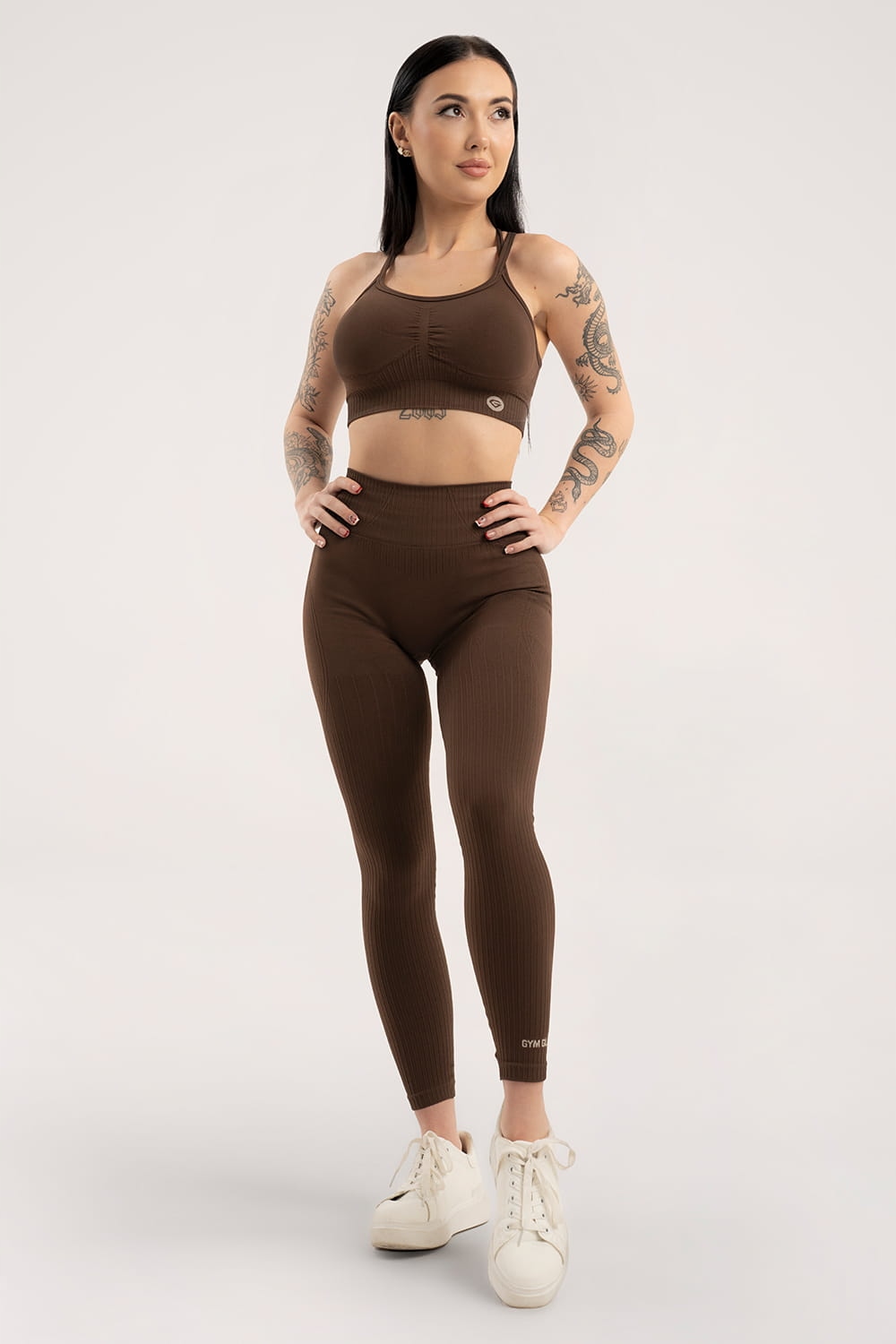 Gym Glamour Leginsy deep push up 2.0 dark chocolate L