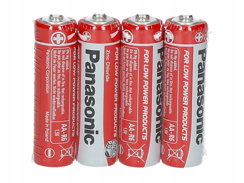 Zinko-uhlíková baterie Panasonic AA (R6) 4 ks