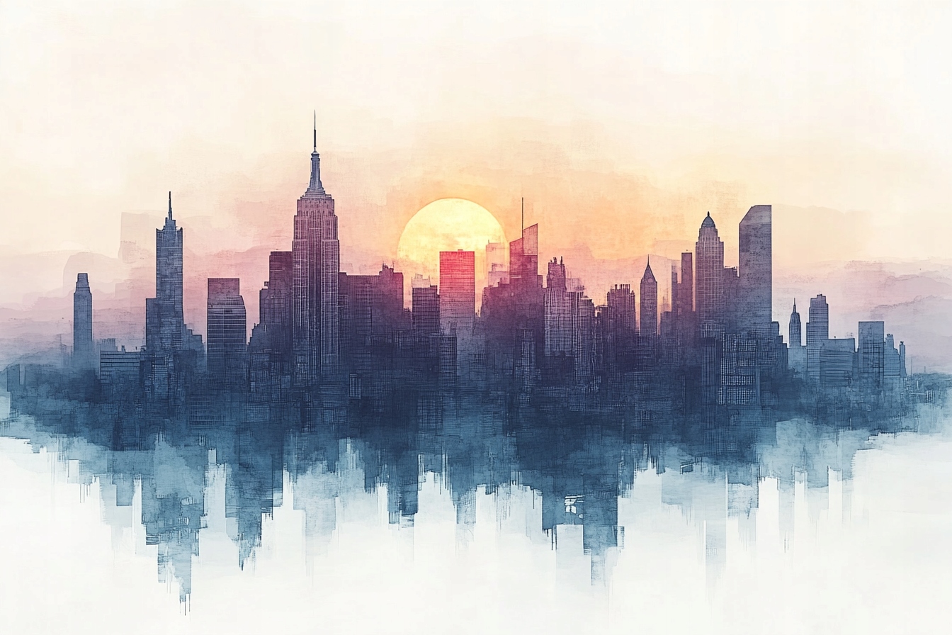 Fototapeta Flizelina Město Panorama New York Manhattan Usa 416x290 130g