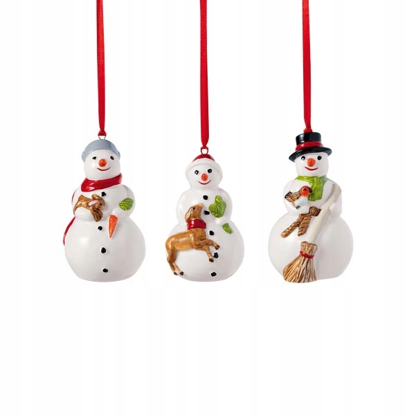 Sada 3 vianočných ozdôb Snehulienky Nostalgic Ornaments Villeroy & Boch