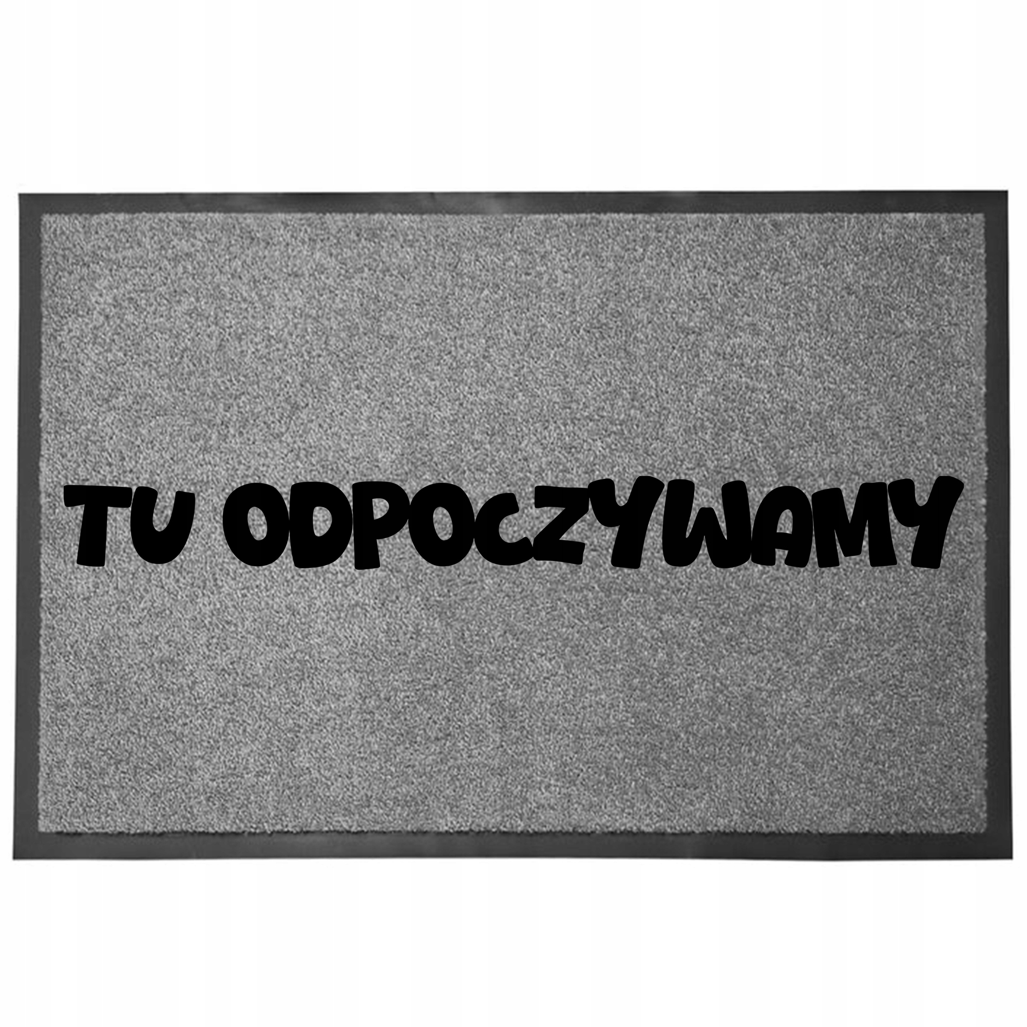 Wycieraczka Szara Podłogowa Wejściowa 60X40 Pod Drzwi Humor Tu Odpoczywamy