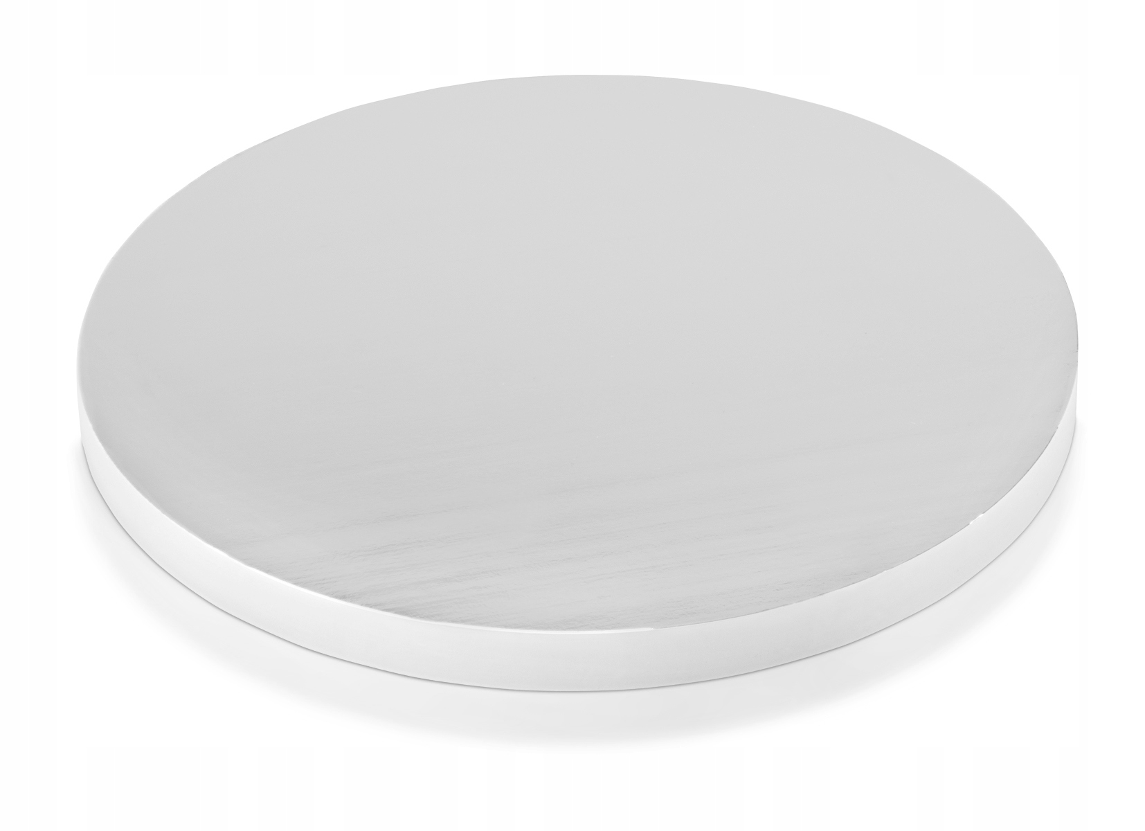 Podkład pod tort ciasto 30 cm styrodur srebrny Rubicello pakiet 10 sztuk