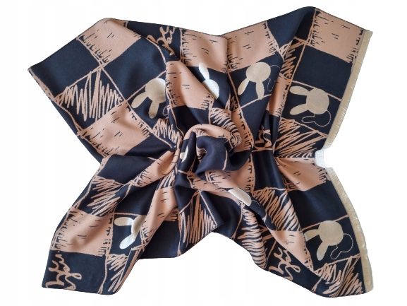 SZAL SZALIK ELEGANCKI DAMSKI DWUSTRONNY CHUSTA DAMSKA Kolor wielokolorowy