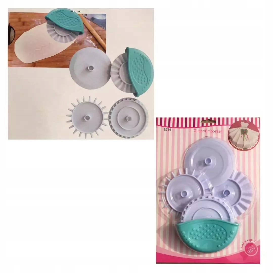 Zestaw dużych radełek do cięcia i dekoracji ciasta Kod producenta 001720