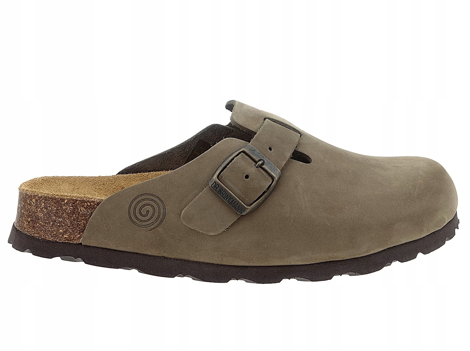 Dr. Brinkmann klapki 600132-07 olive, skóra 39