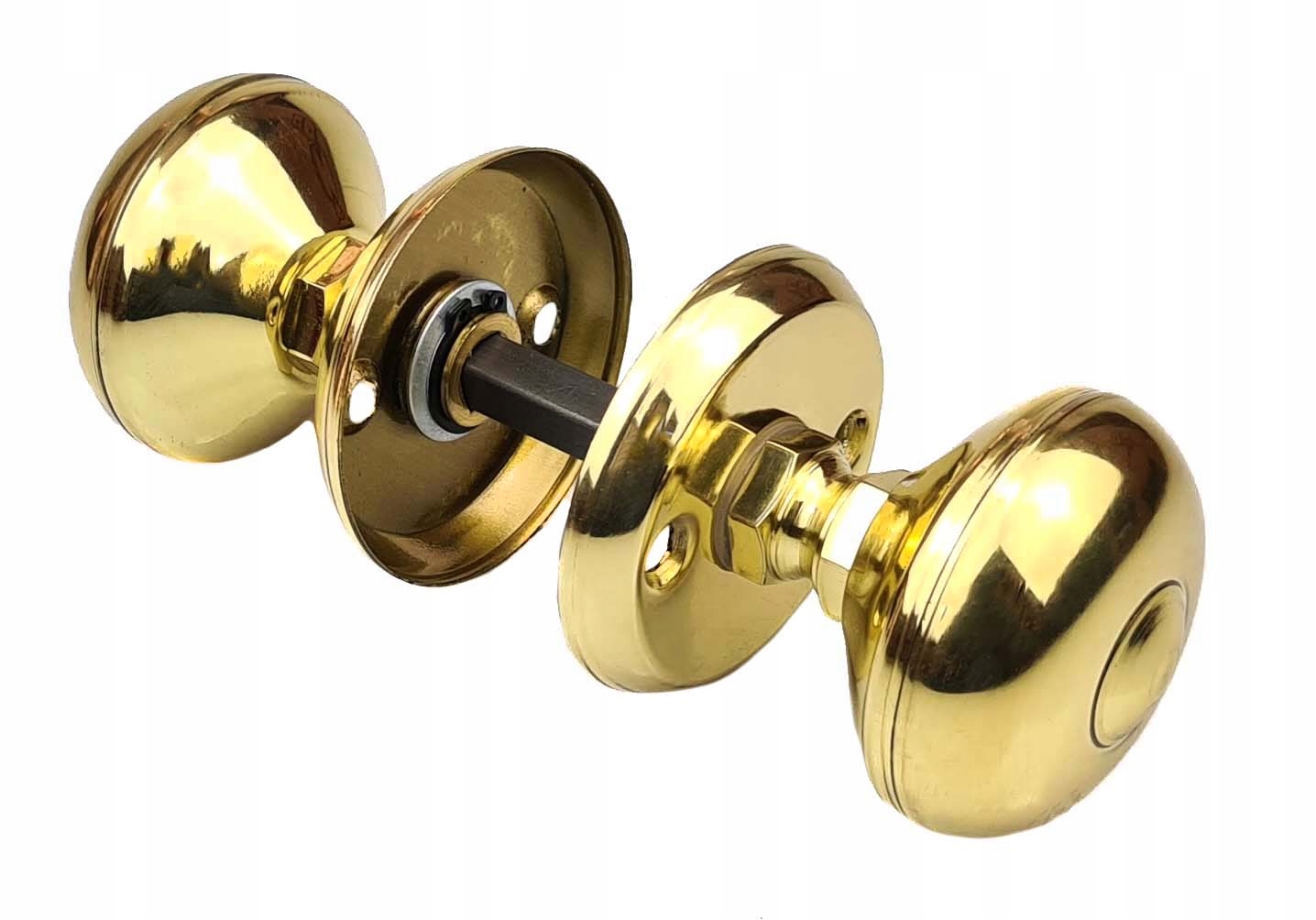 

Gałko Gałka Drzwiowa Obrotowa Mosiądz Mosiężna