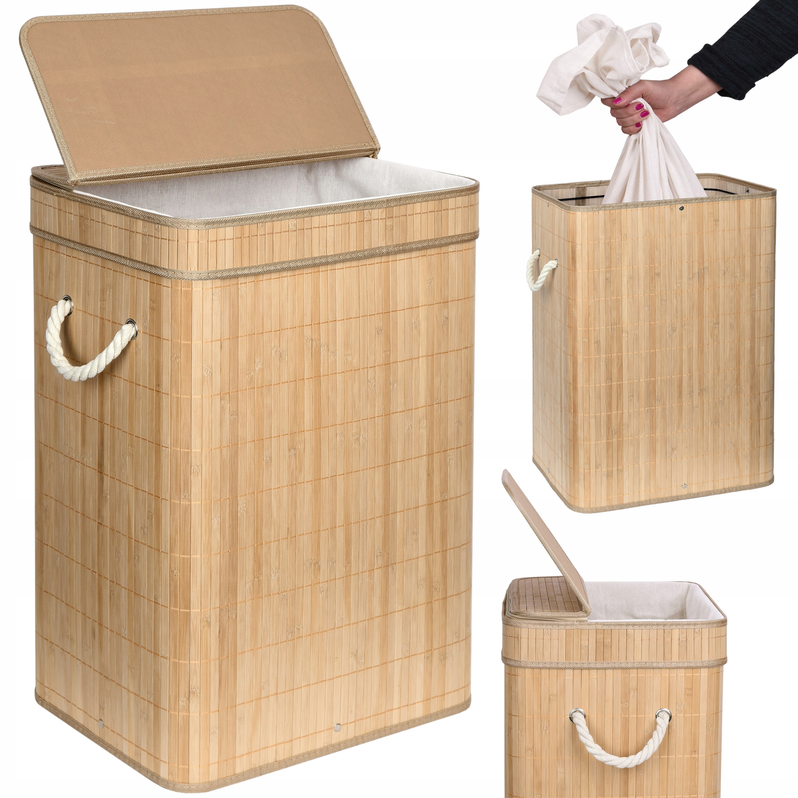 

Kosz Organizer Na Pranie Bieliznę Pojemnik 80L