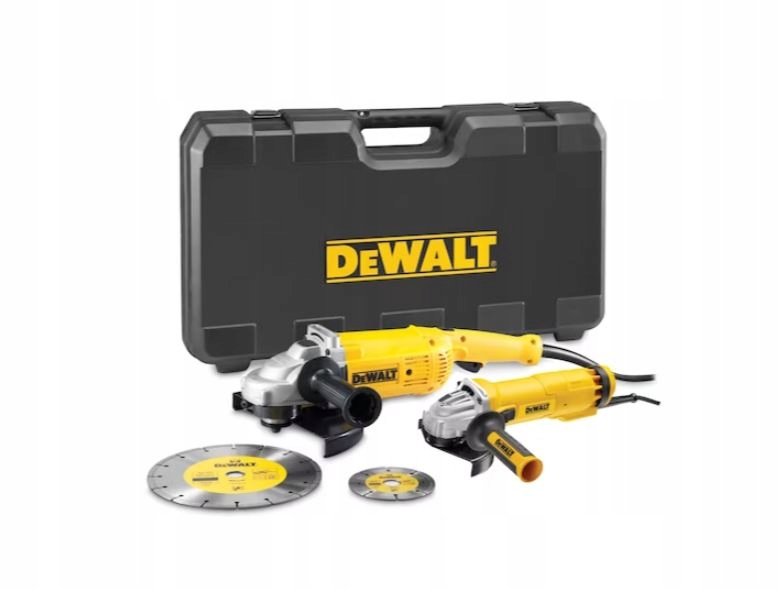 2 úhlové brusky: DWE492 230 mm a DWE4207 125 mm DeWalt [DWE492SDT-QS]