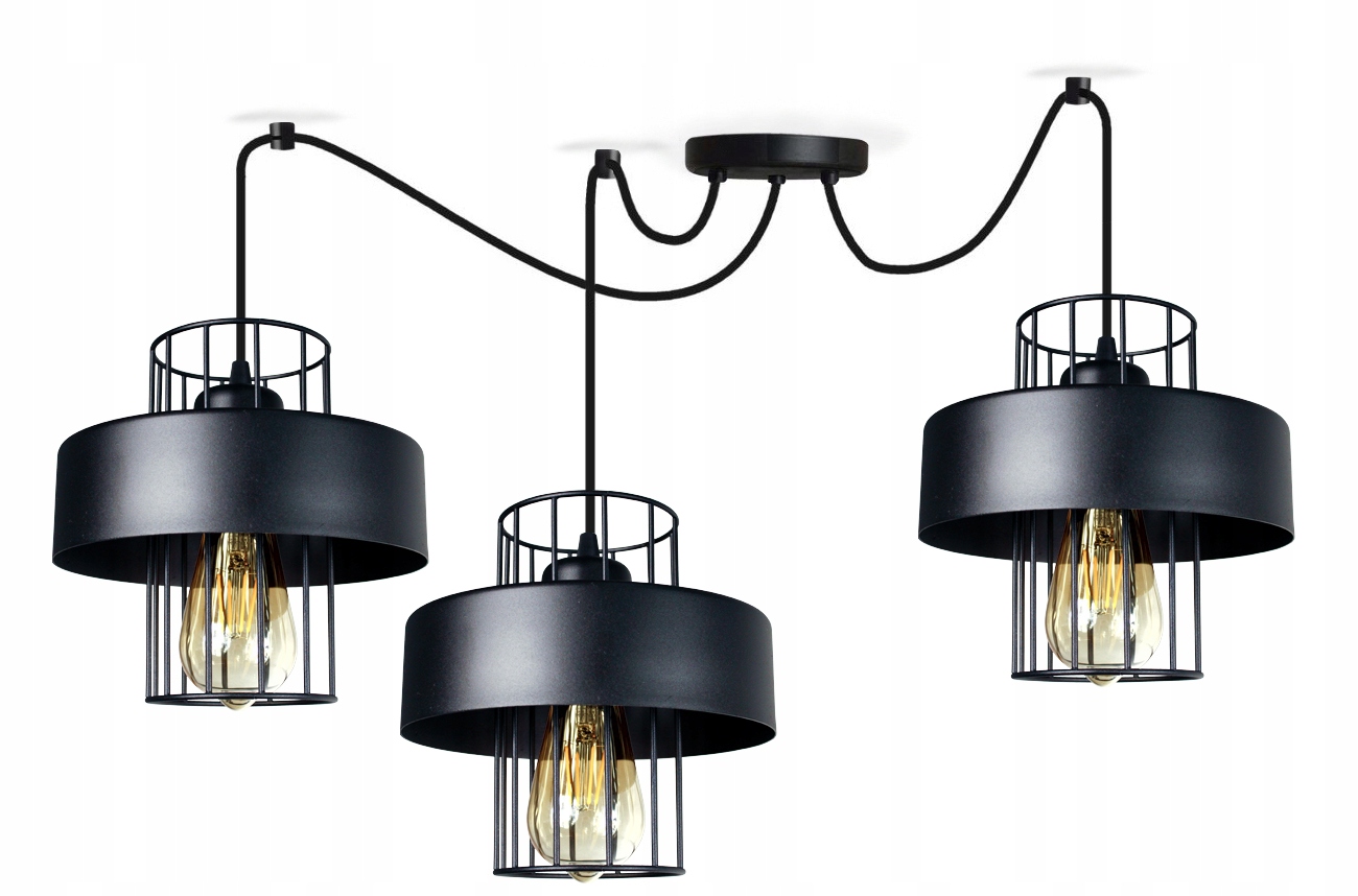 

Lampa Wisząca Sufitowa Pająk Loft Prestige 3 Led