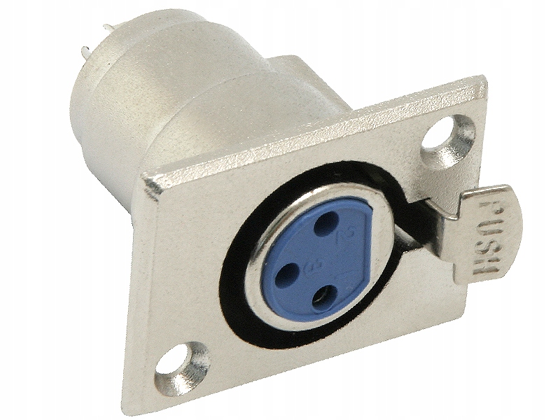 

Gniazdo mikrofonowe Xlr 3Pin do obudowy metalowe