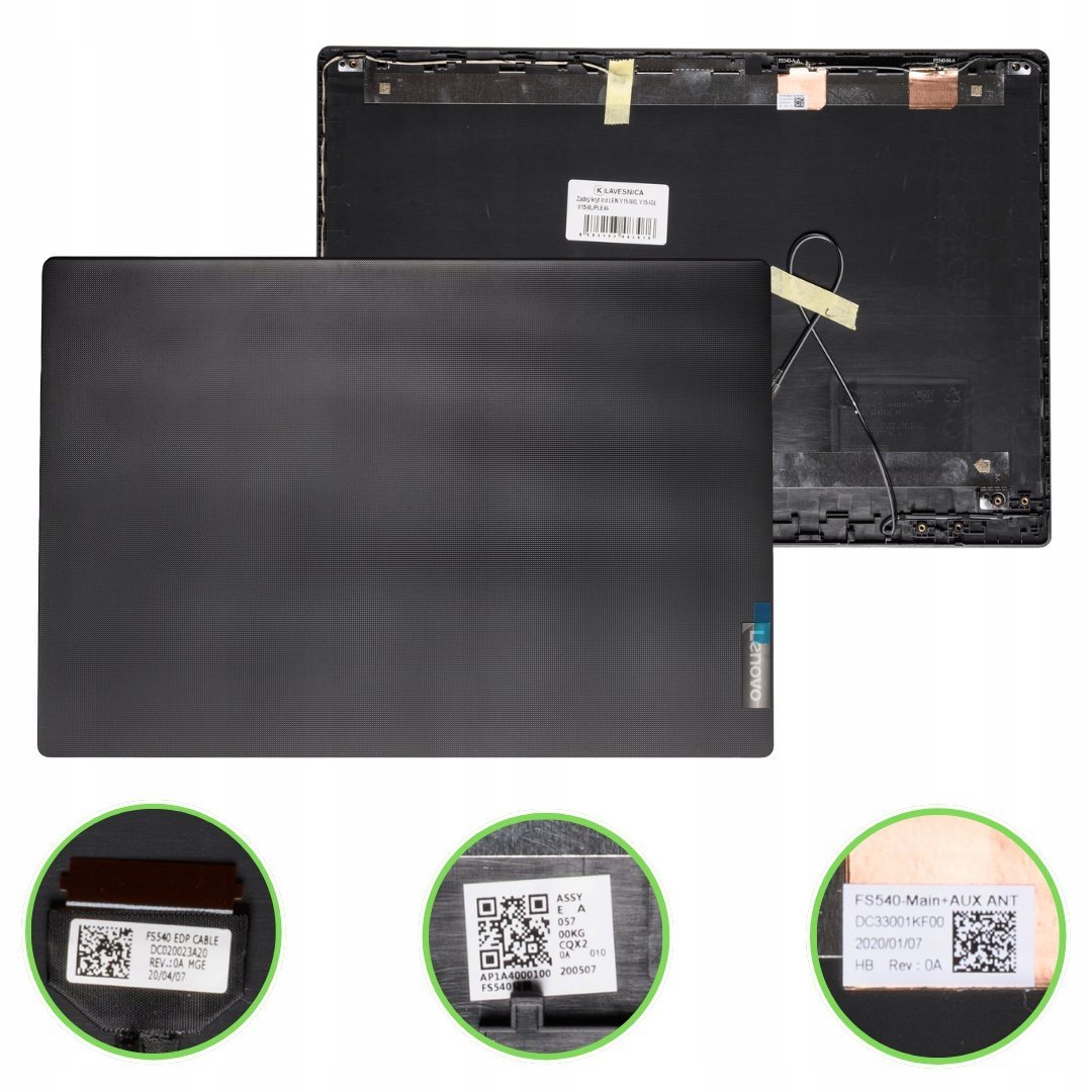 Zadný kryt lcd Lenovo V15-IWL V15-IGL V15-IIL Edp kábel Antenna Cable