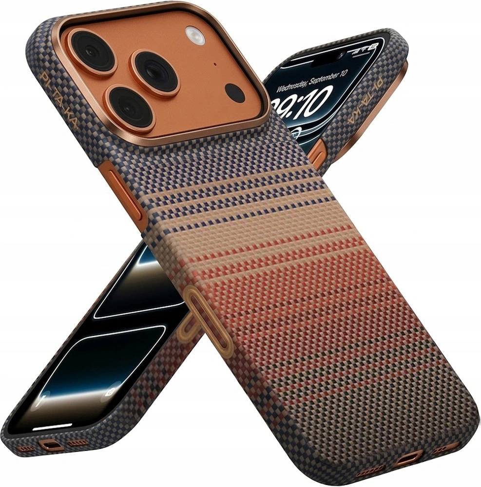 Puzdro na iPhone 17 Pro Pitaka Aramid Fiber Ultra Slim Case pre MagSafe Kryt