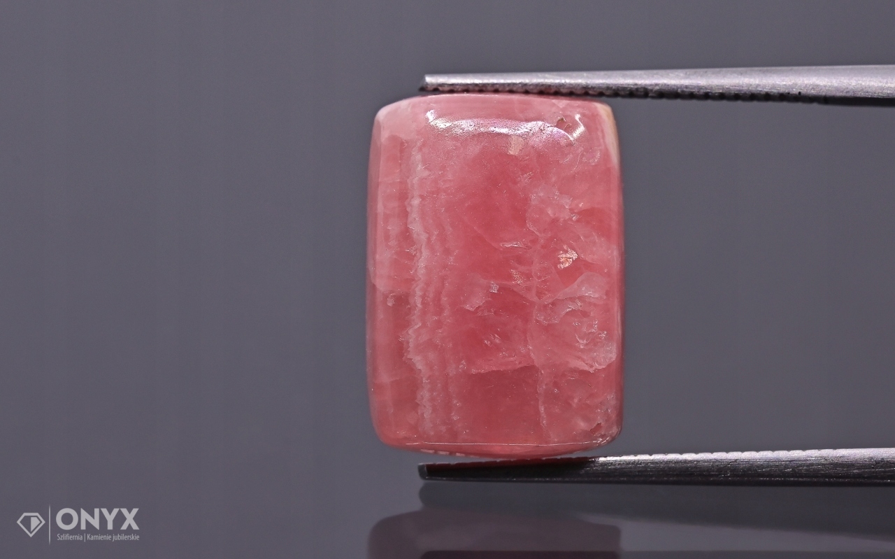 Rodochrozit nízký kabošon cushion 14,5x10 mm