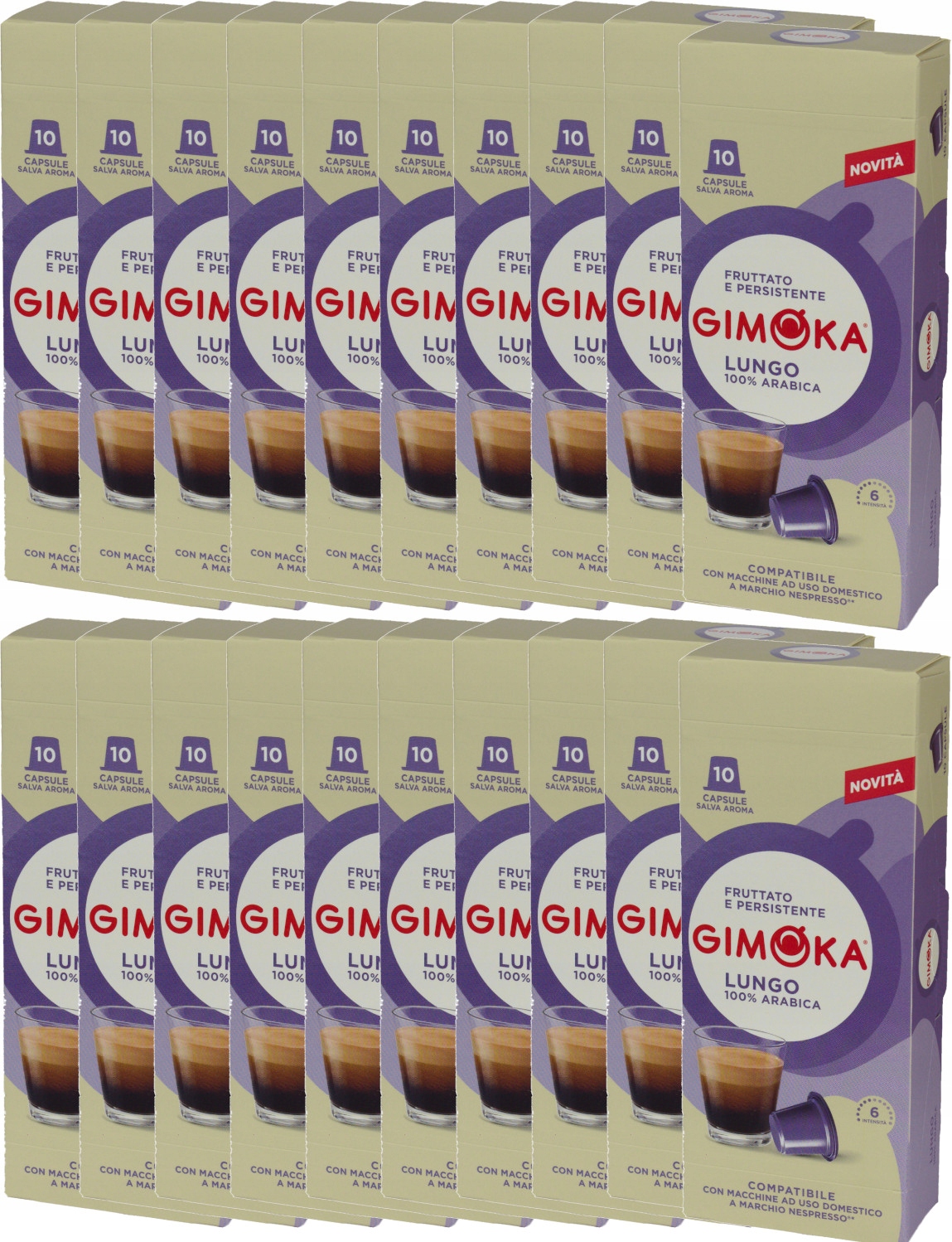 Kapsułki do Nespresso Gimoka Lungo x200 Hurt