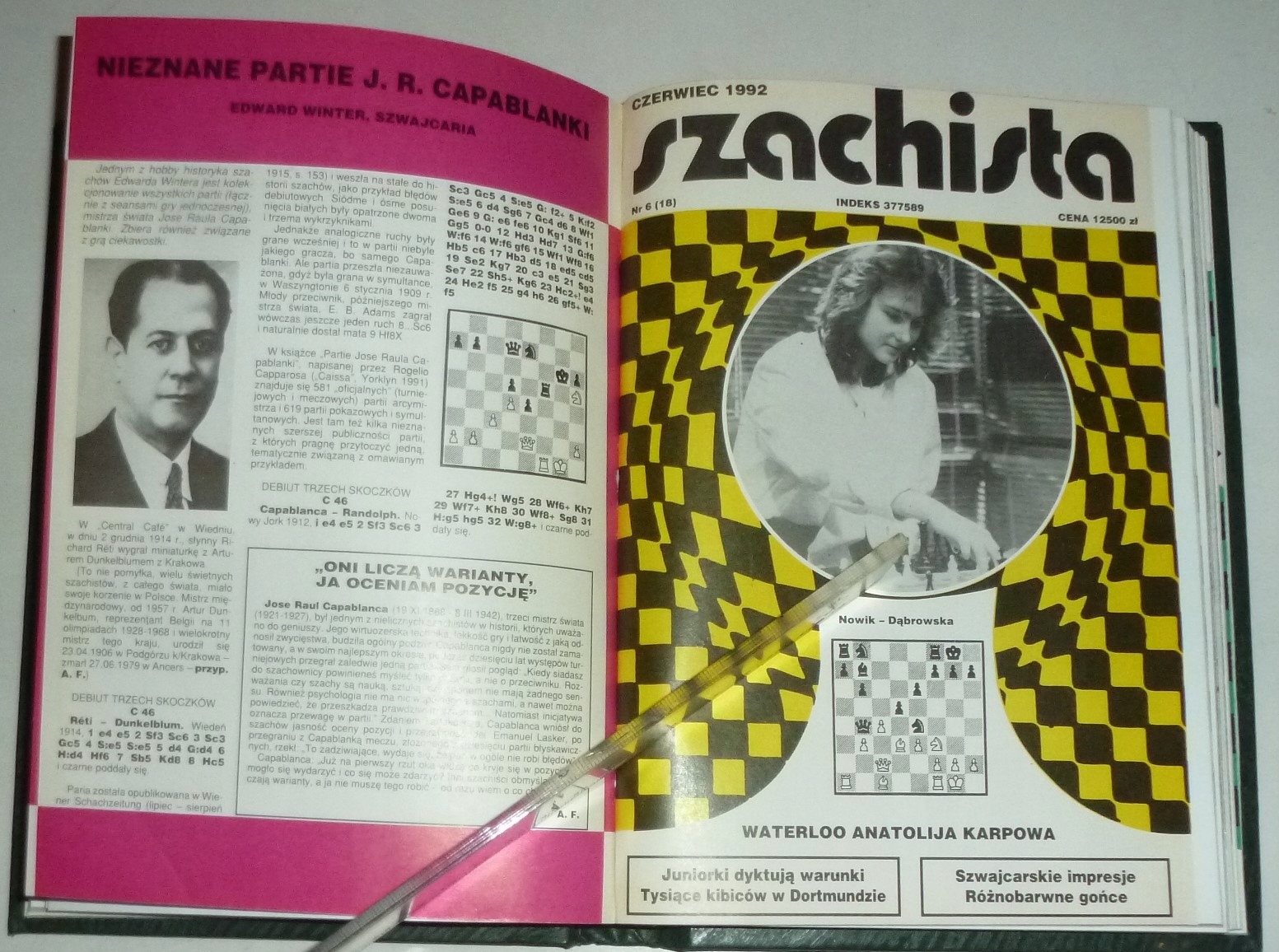 SZACHISTA Miesięcznik 1-12/1992