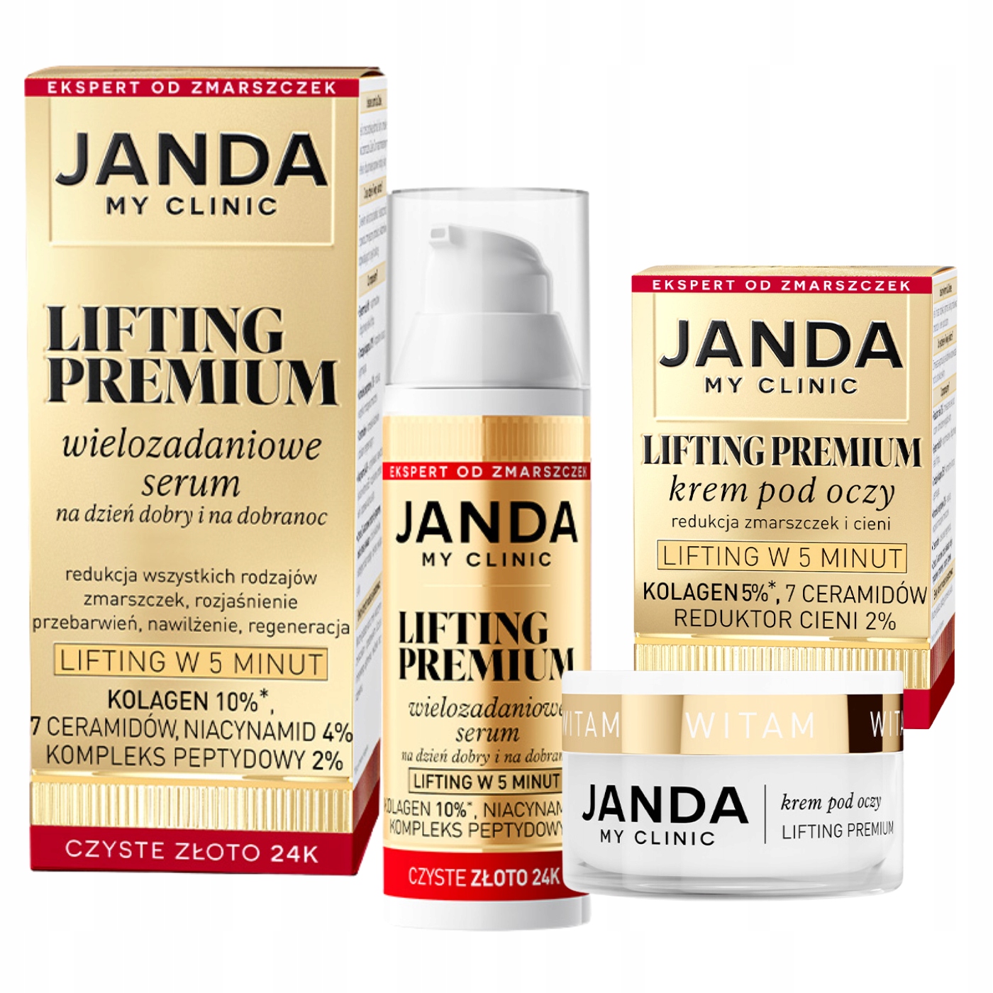 Janda Lifting Premium Silné krémy s Ceramidy Povislá víčka, Vrásky