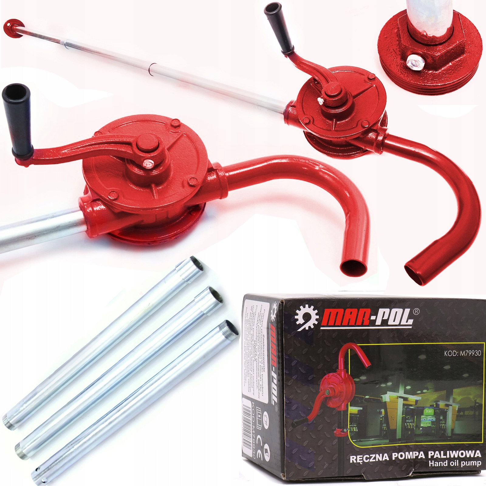 

Pompa Pompka Ręczna Paliwa Oleju Korbę Beczki Ropy