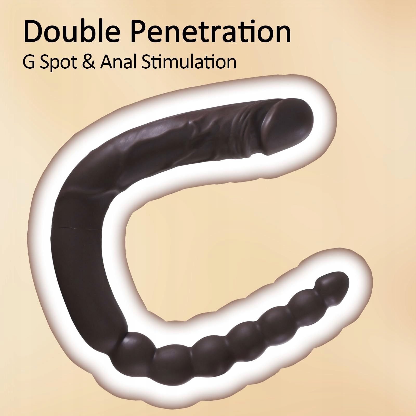HOSNHH 45cm Doppeldildo Realistyczny Penis Analkulki Silikonowy Dildo — miniatura 6