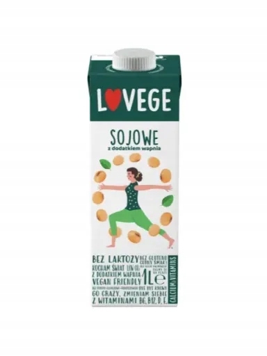 9 x Sójový nápoj Lovege s vápníkem 1 l