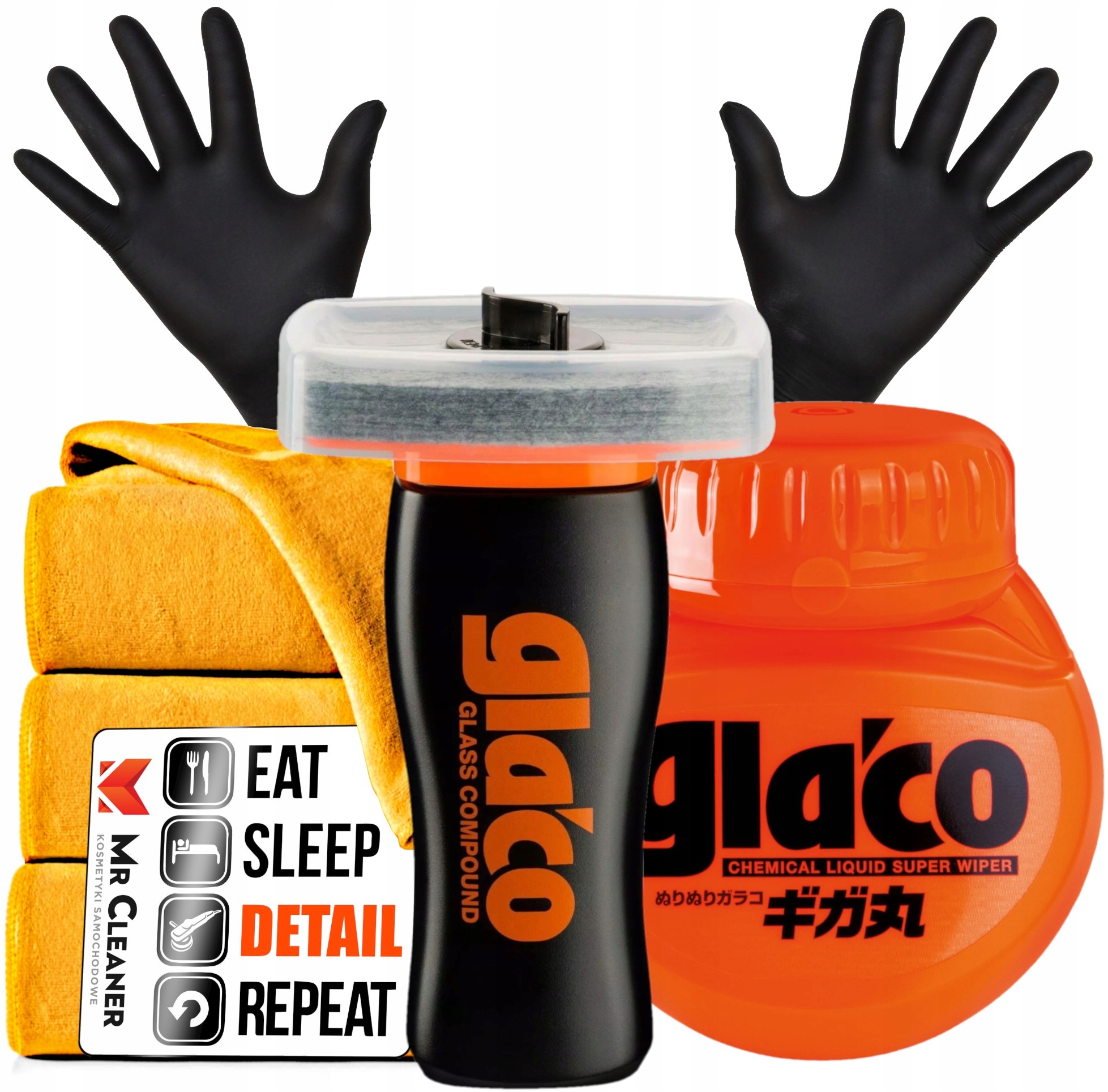 

SOFT99 Glaco Compound Roll On Max Zestaw do Szyb