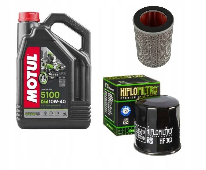 OLEJ MOTUL FILTRY HF303 HONDA CBF 500 PC39 04-08