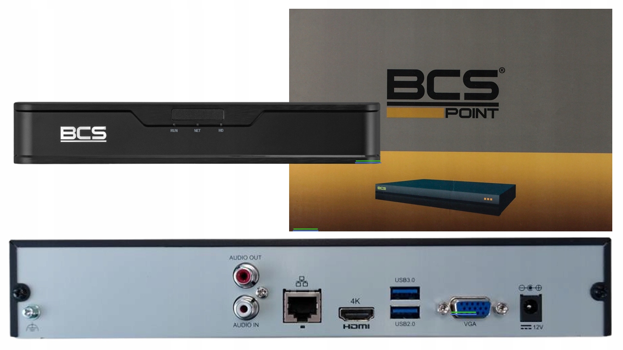 Rejestrator Ip BCS-P-NVR0401-4K-E-II 4CH, 4K