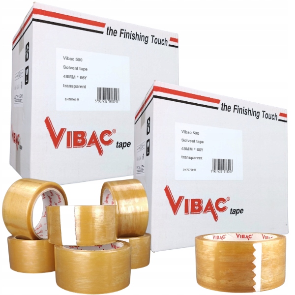 2 kartony Vibac Taśma pakowa kauczuk solvent 72szt