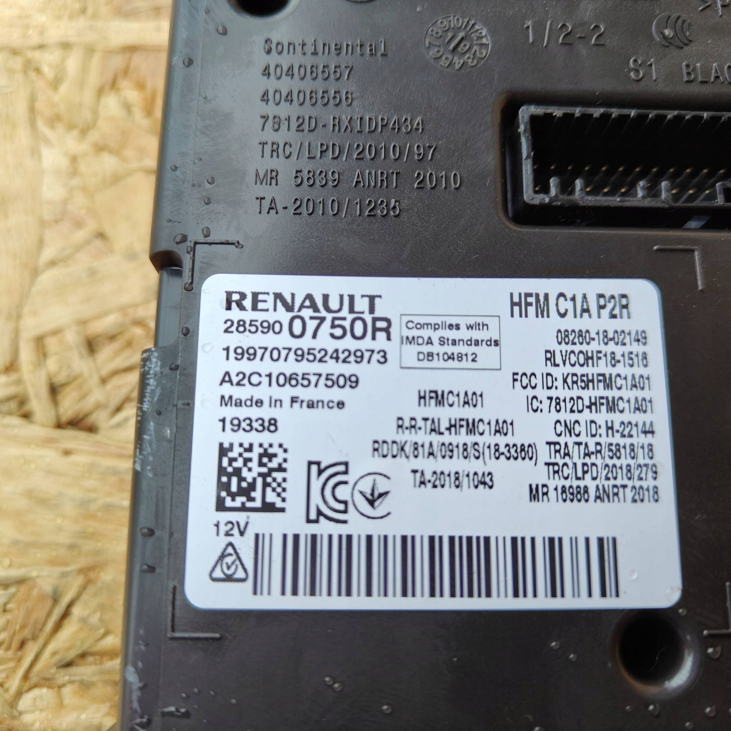 Unité commande confort Renault Clio V 285900750R