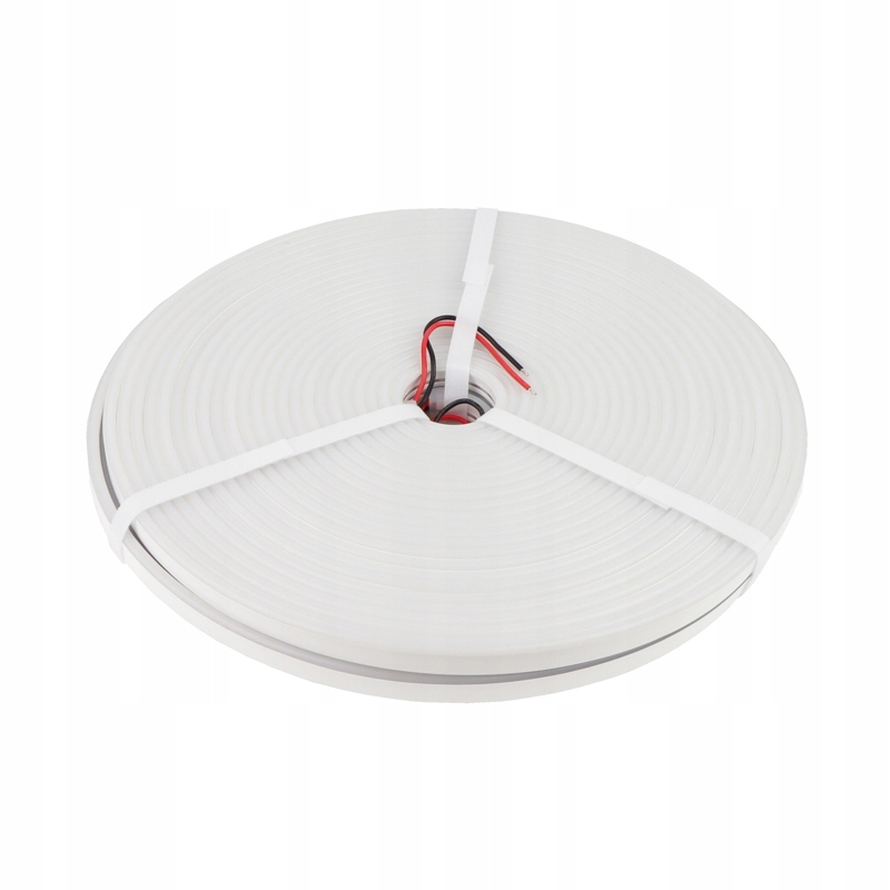 Taśma Led Neon Flex Wąż świetlny IP65 24V DC 12W/m 25 metrów Biała Ciepła