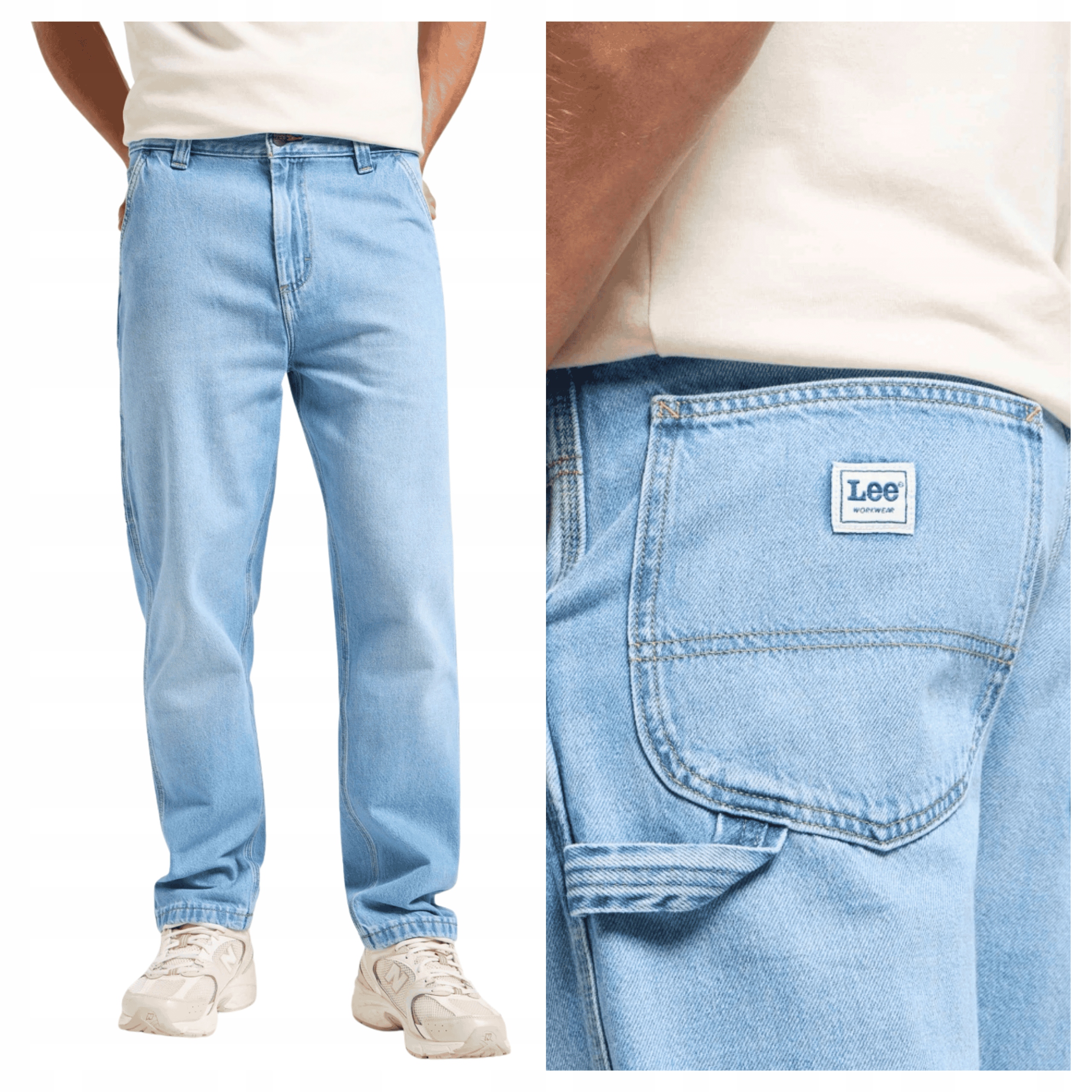 Pánské kalhoty Lee Carpenter Noland Modré Džínové Loose Fit W31 L32