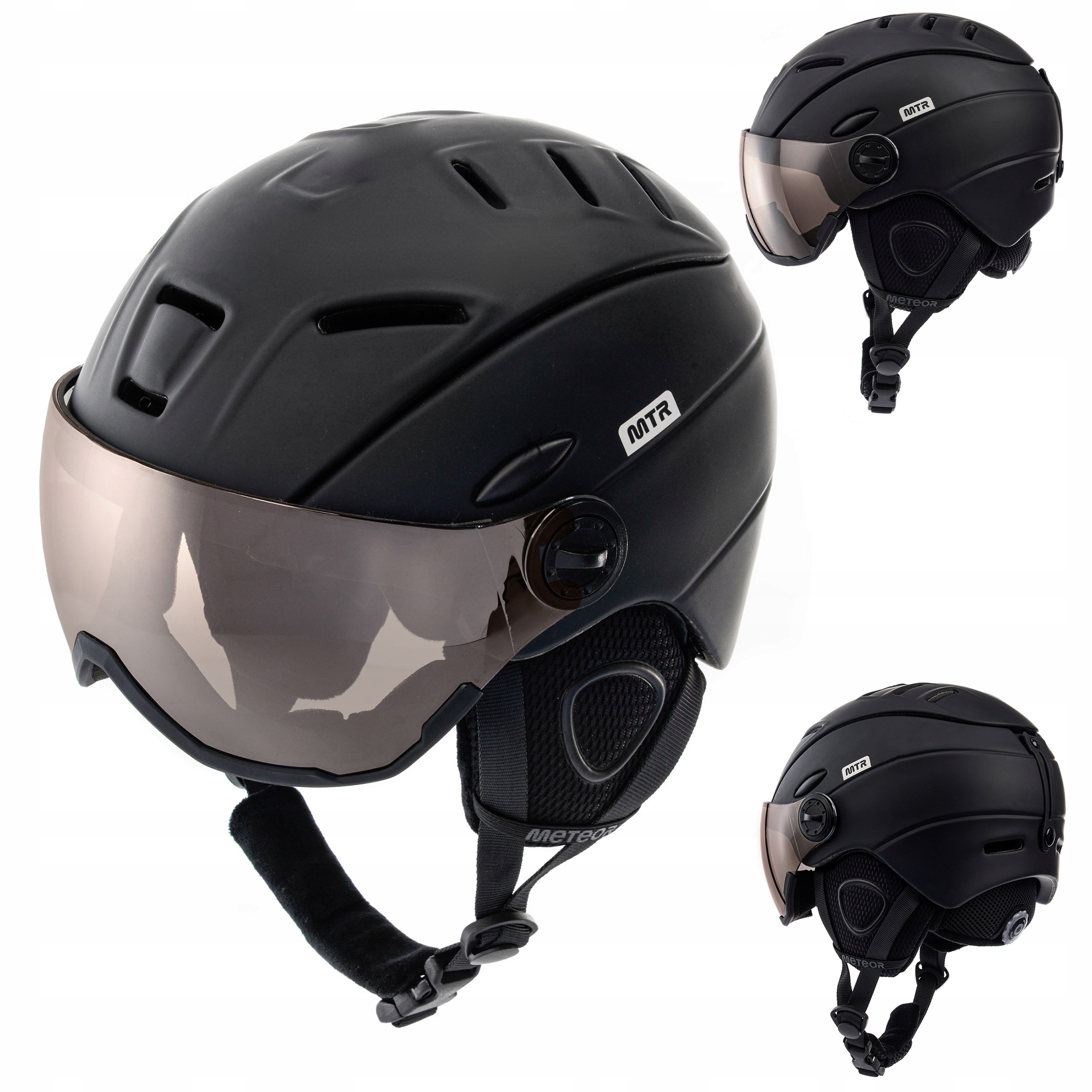 Snowboardová lyžařská přilba na lyže s rychle nastavitelným Meteor Holo 53-55 cm