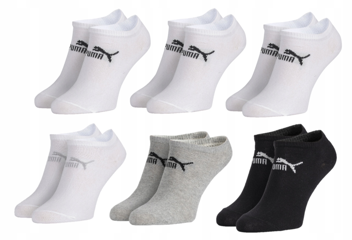 

Puma skarpety stopki 6 par 43/46 mix
