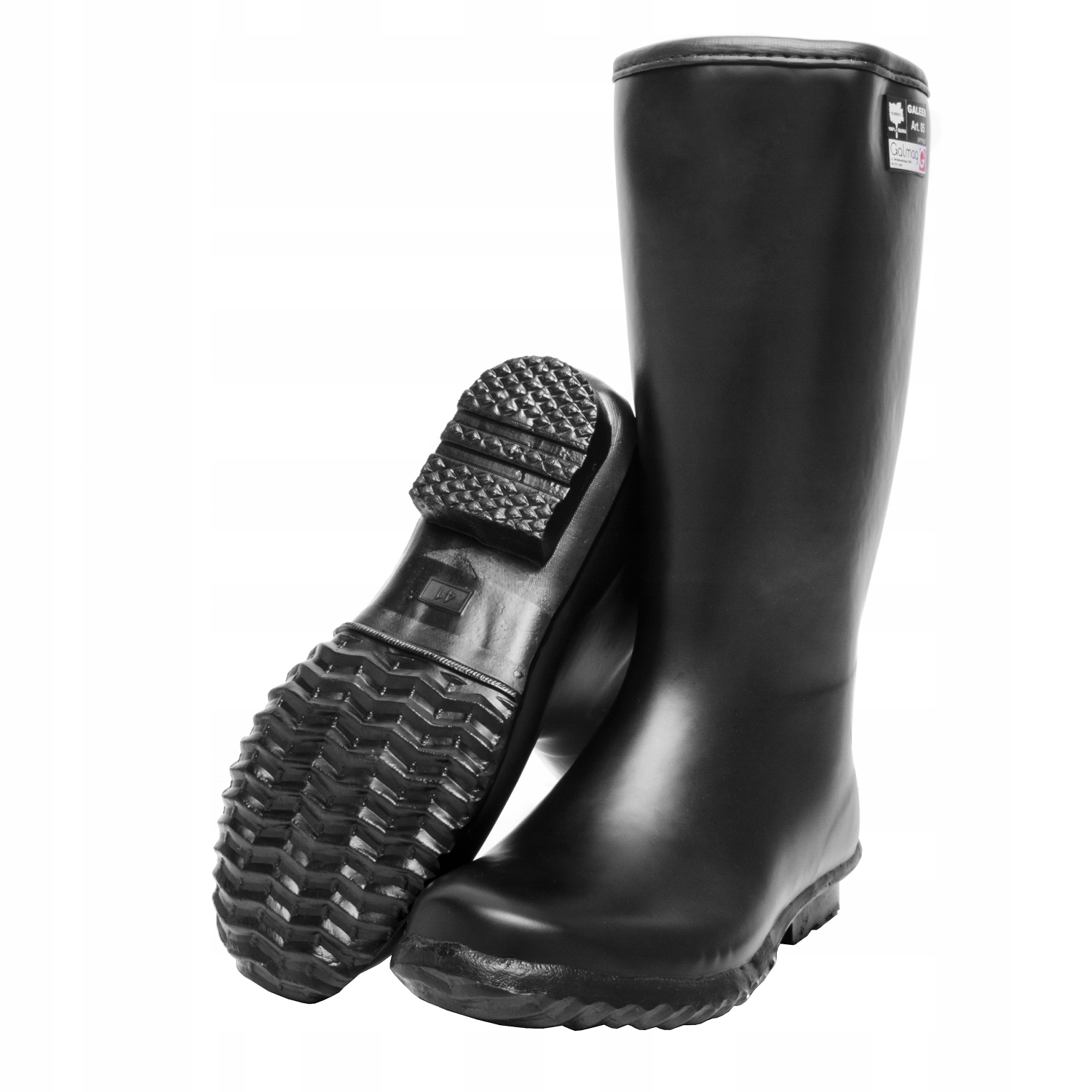 Kalosze gumowe Galeer Art. 05 czarne roz.44
