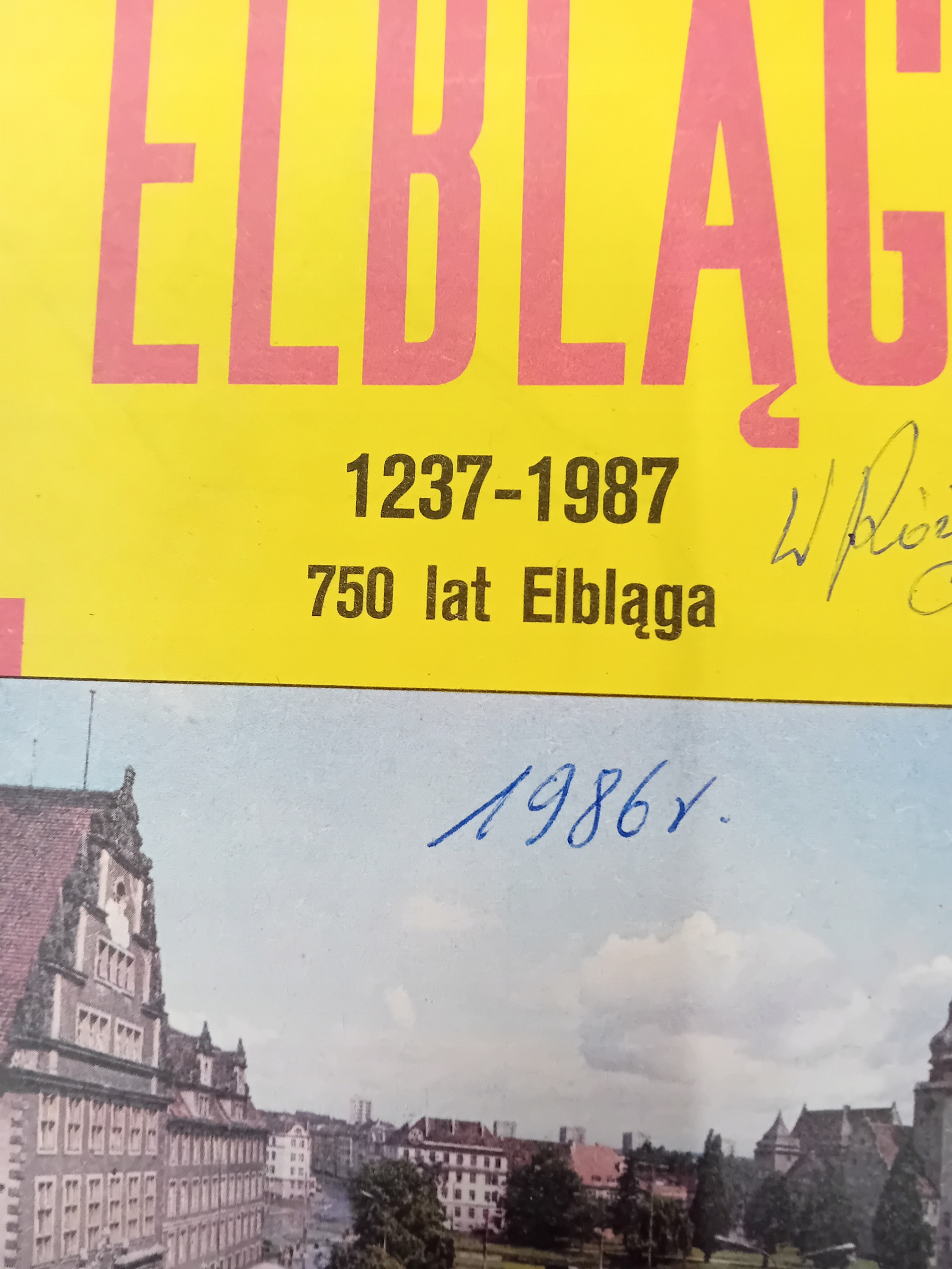 PLAN MIASTA ELBLĄG 1986