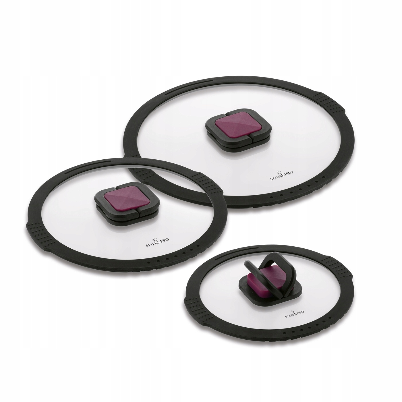 POKRYWKI do GARNKÓW PATELNI Silikonowy Rant Kuchenne Starke Pro 20/24/28cm